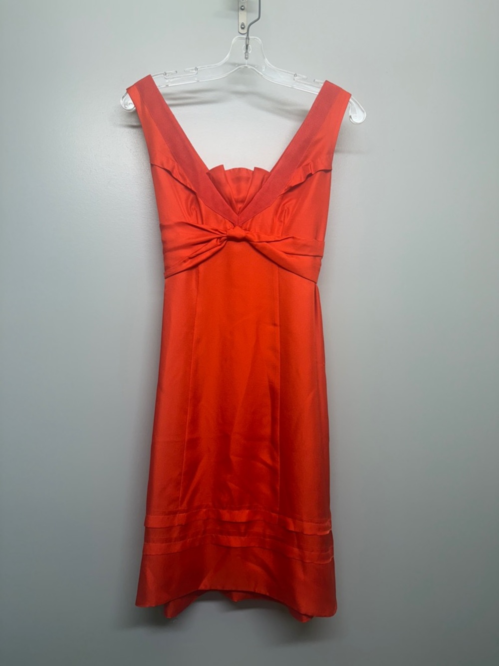 Ted Baker Red Silk Twist Layered Cocktail Flowy Mini Dress